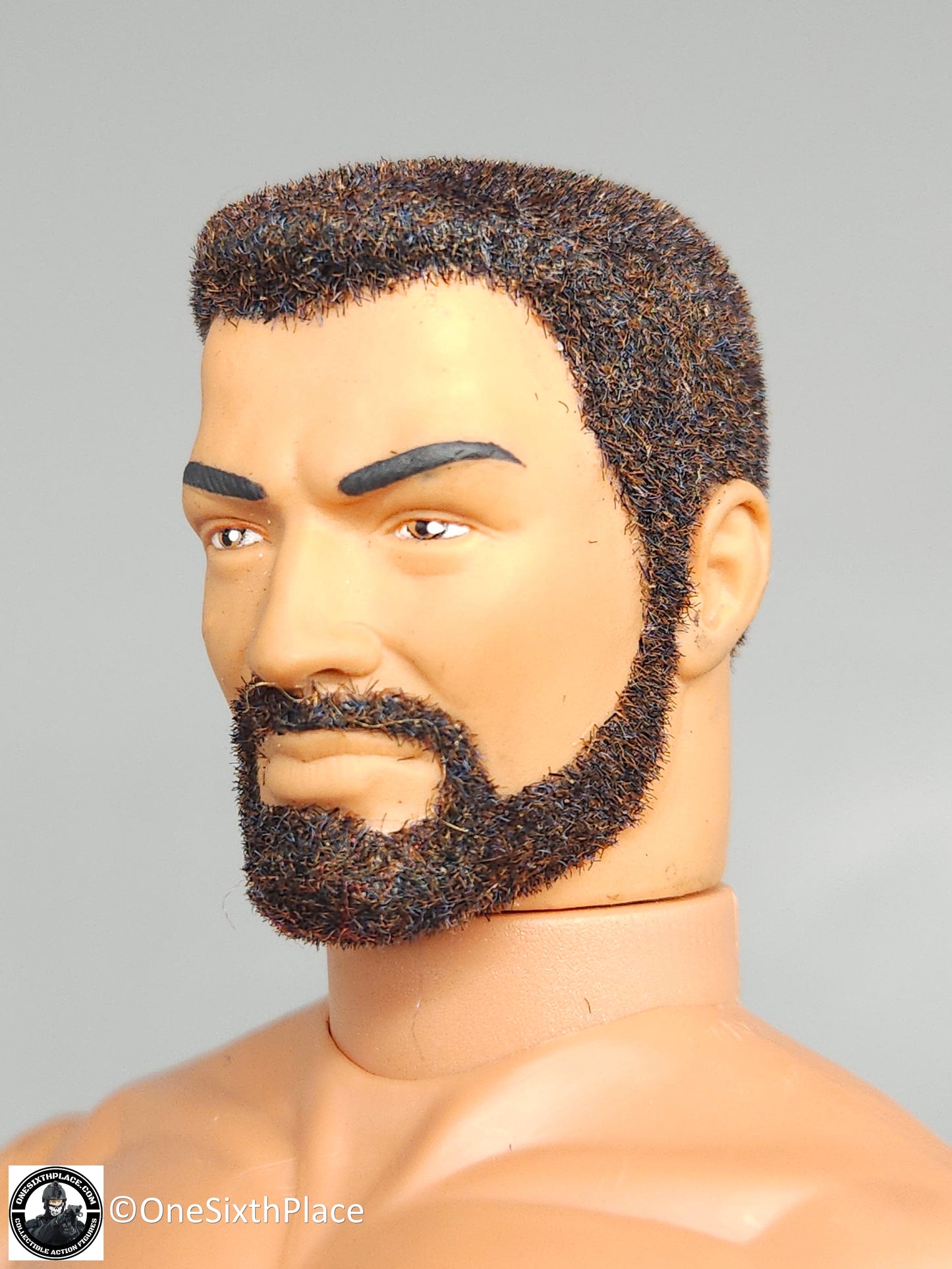 1:6 scale Hasbro GI Joe 1996 Male Body w/ Flocked Beard & Hair 12" Figure