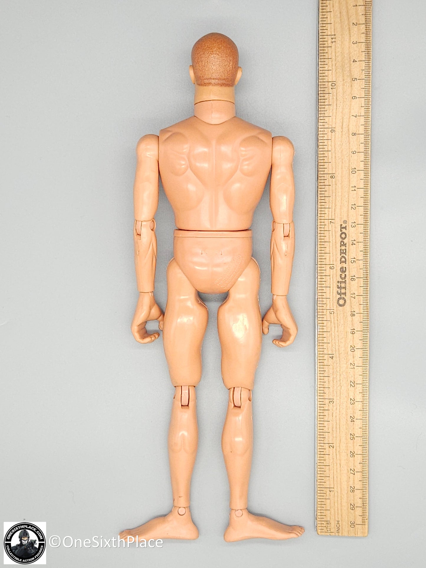 1:6 scale Hasbro GI Joe 1996 Male Body w/ Brown Buzz Cut & Brown Eyes 12" Figure