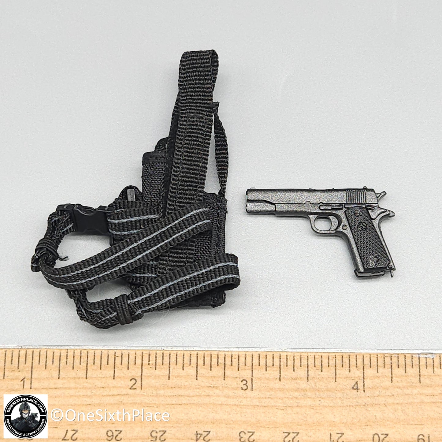 1:6 scale Toy Soldier Delta Force 1911 Pistol w/ Holster #3 for 12" Figures