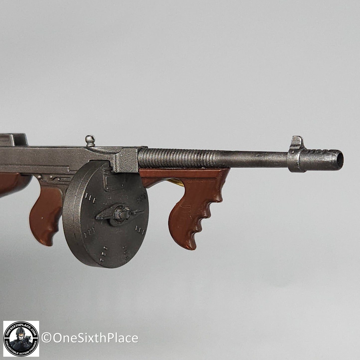 1:6 scale Dragon WWII Thompson Submachine Gun w/ Drum Mag for 12" Figures