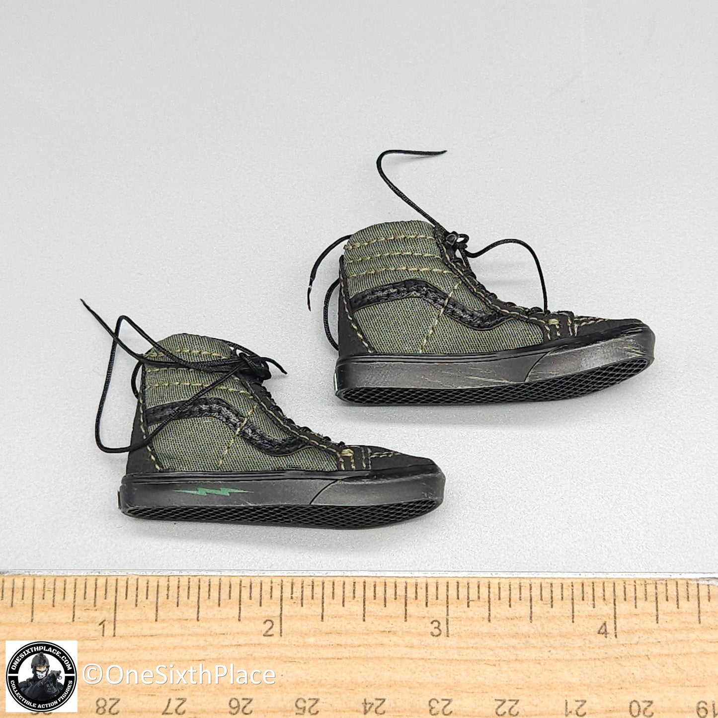 1:6 scale Easy & Simple Paramilitary Forces Operator Green Skate Shoes for 12" Figures