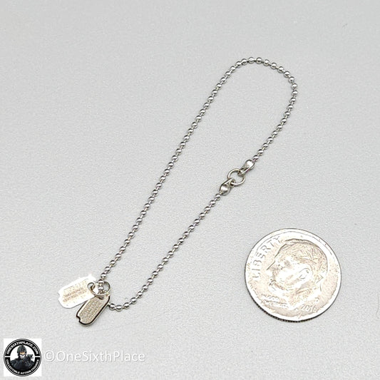 1:6 scale Shinning Toys US Navy F14 Aviator Dog Tags Necklace for 12" Figures