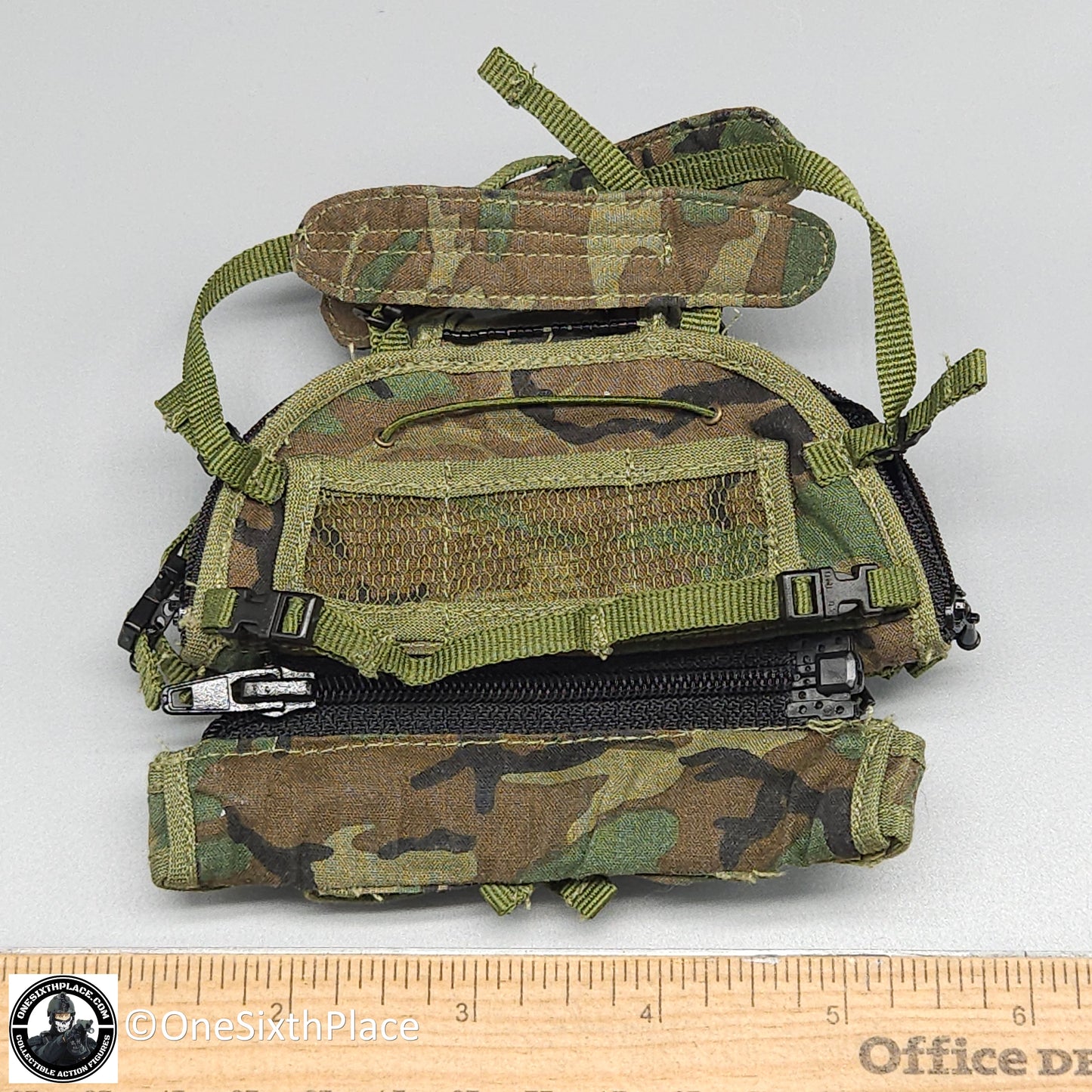 1:6 scale Dragon Woodland Camo ELCS Chest Rig for 12" Figures