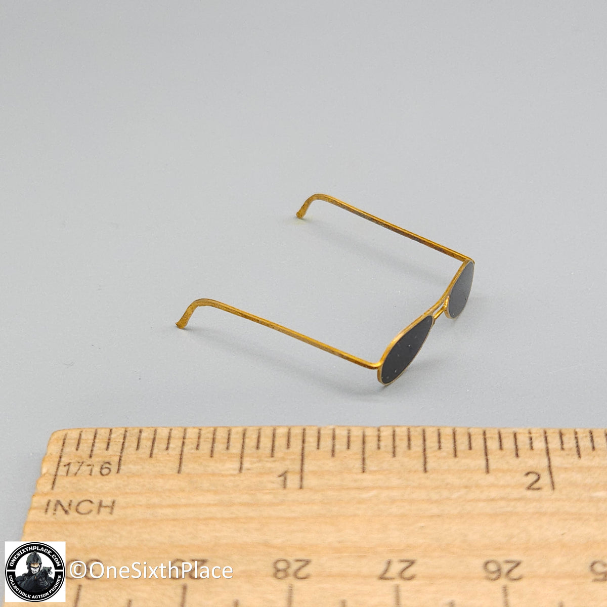 1:6 scale Shinning Toys US Navy F14 Aviator Metal Sunglasses for 12" Figures
