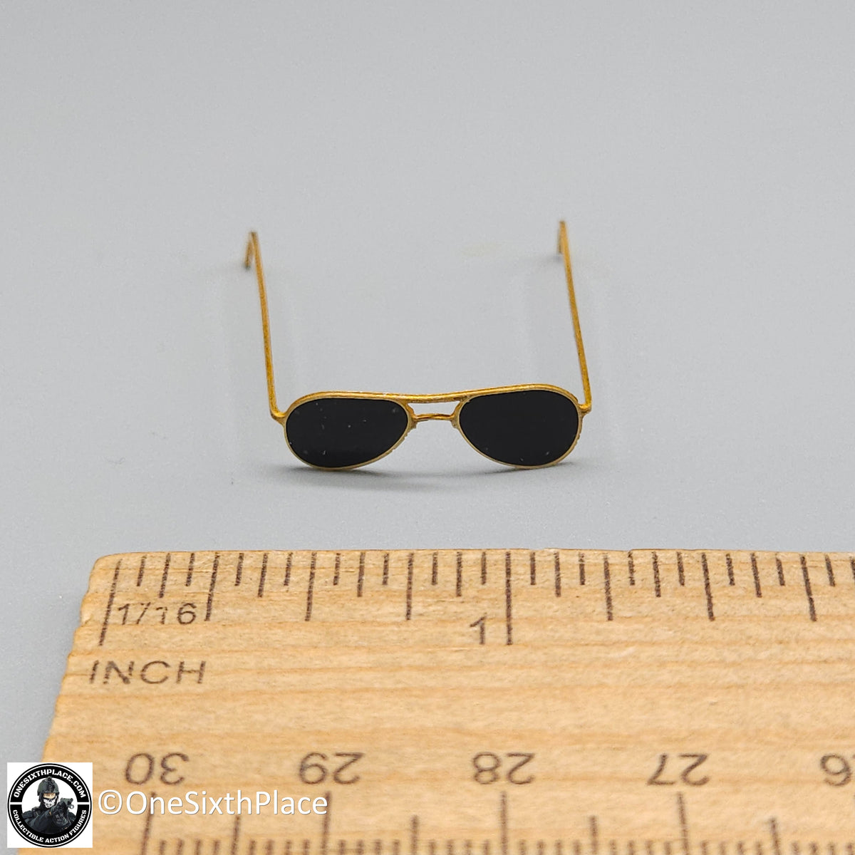 1:6 scale Shinning Toys US Navy F14 Aviator Metal Sunglasses for 12" Figures