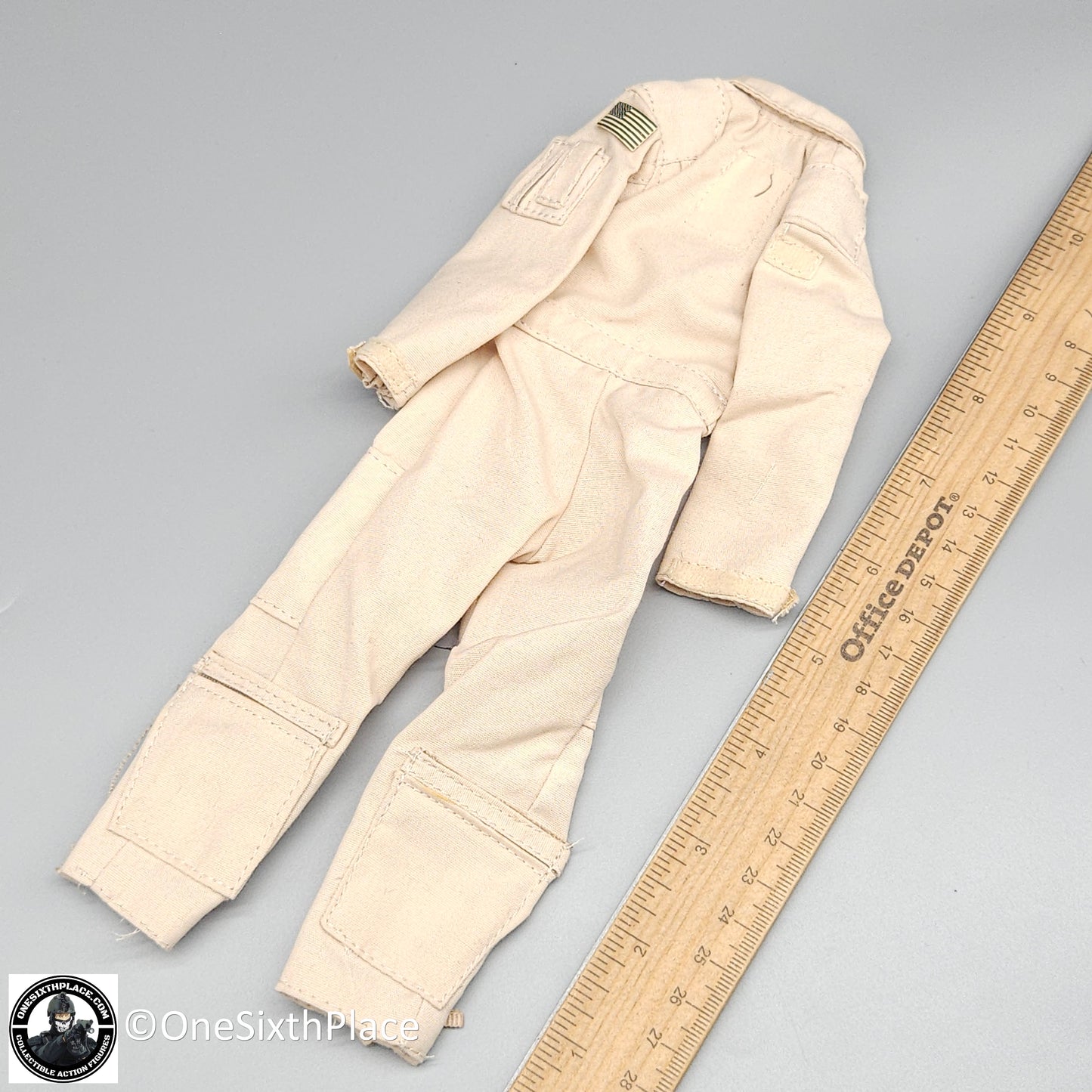 1:6 scale Hot Toys USMC MEF Tan Nomex Flight Suit for 12" Figures