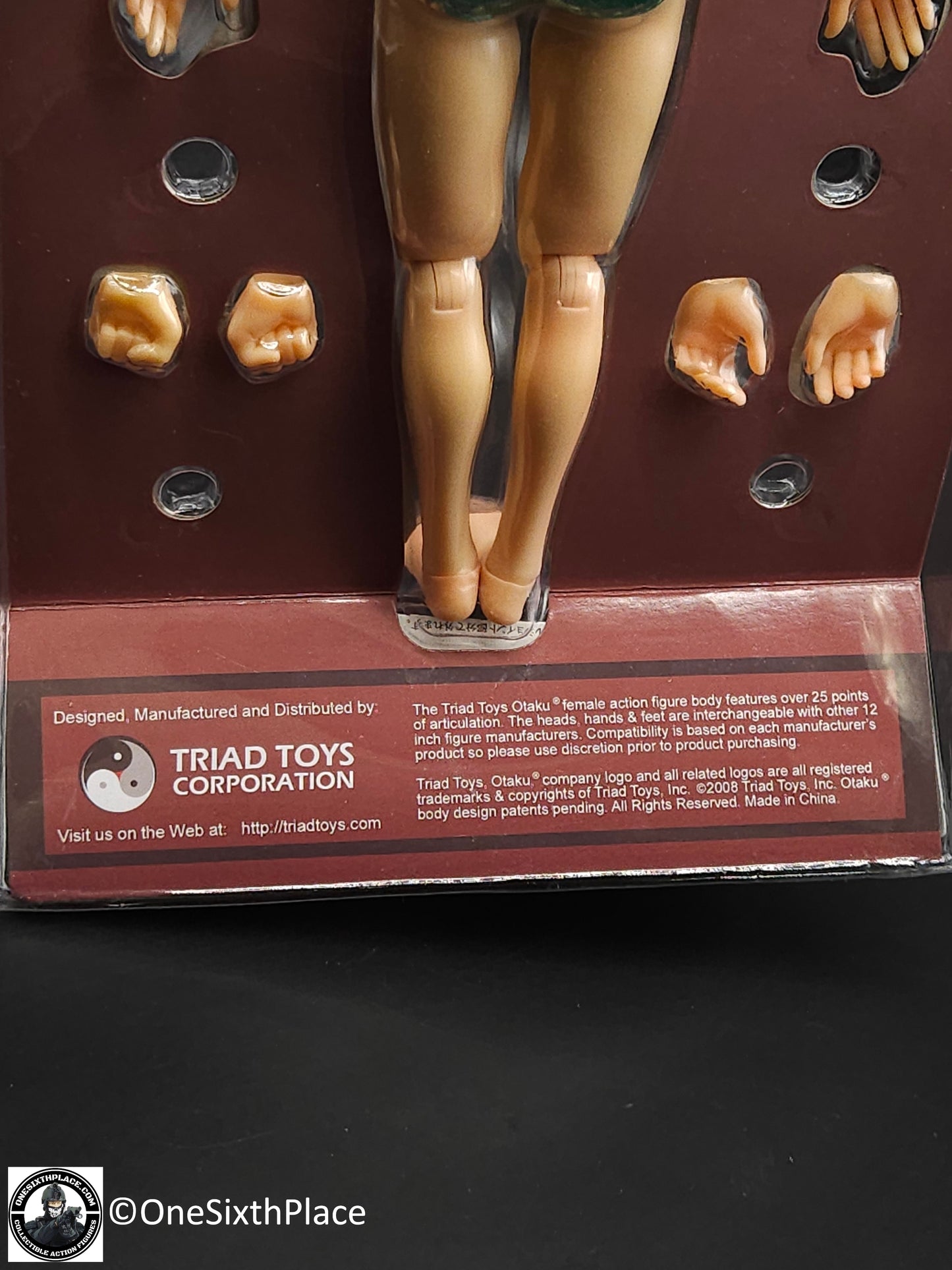 1:6 Triad Toys Female Otaku 1.2 Caucasian Body w/ Brunette Hair for 12" Figure READ NOTES