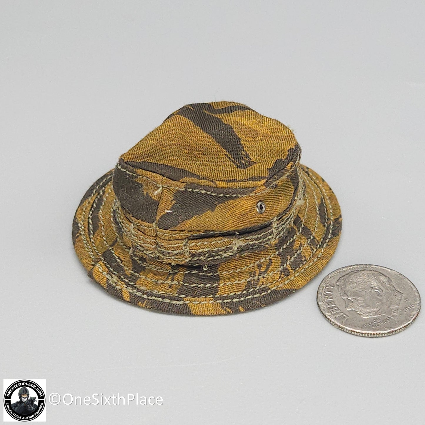 1:6 scale Vietnam Gold Tiger Stripe Camo Boonie Hat for 12" Figures