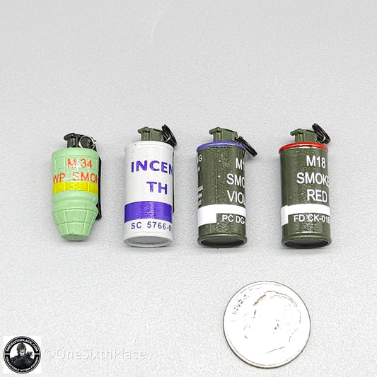 1:6 scale Ujindou Vietnam MACV-SOG Team Leader Grenades (x4) for 12" Figures