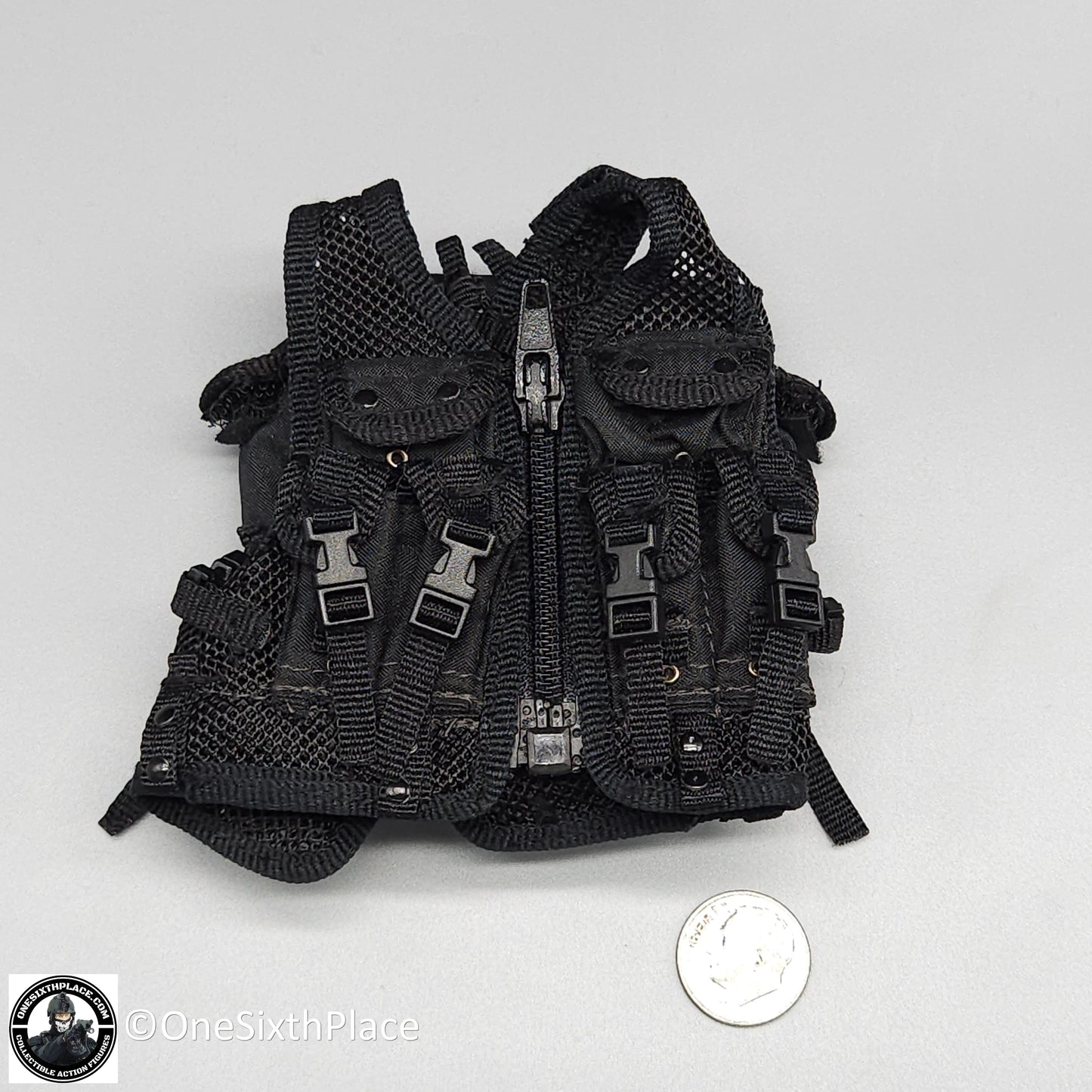 1:6 scale Toy Soldier Delta Force Custom Black ABA Vest or 12" Figures