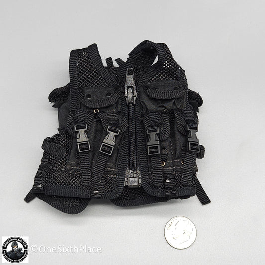 1:6 scale Toy Soldier Delta Force Custom Black ABA Vest or 12" Figures