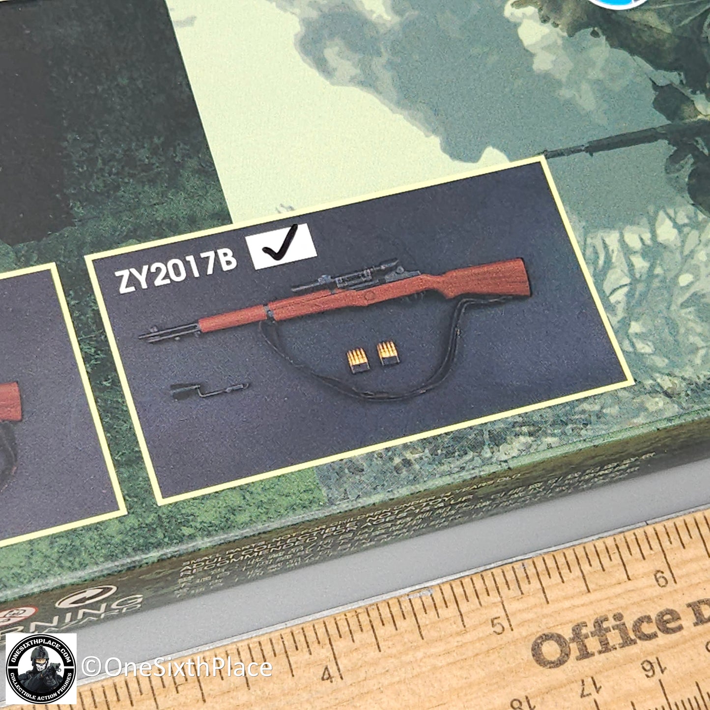 1:6 scale ZY Toys WWII US M1 Garand Sniper Rifle Weapon Set for 12" Figures ZY2017B