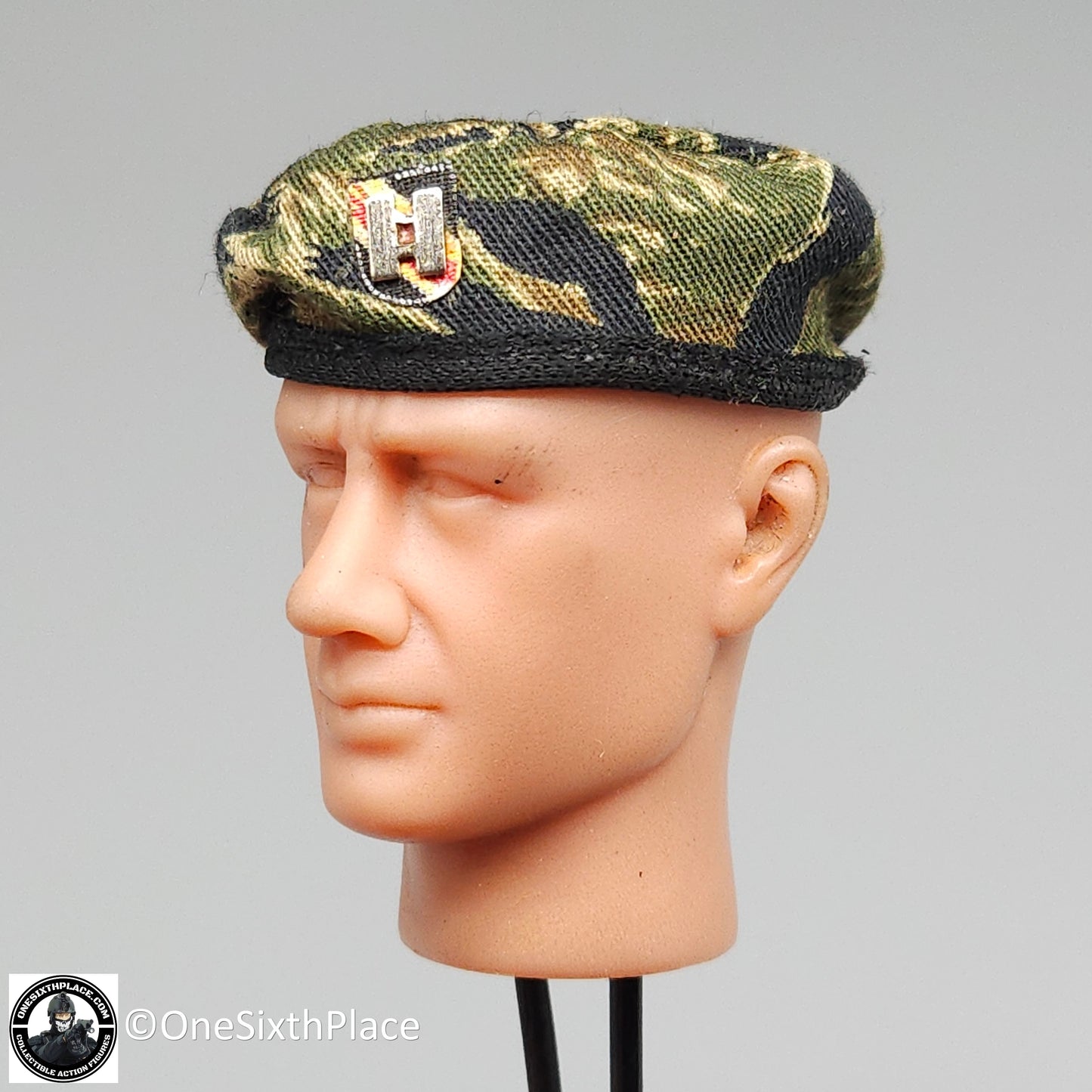 1:6 scale Toy Soldier Vietnam MIKE FORCE Tigerstripe Beret Hat w/ Flash for 12" Figures