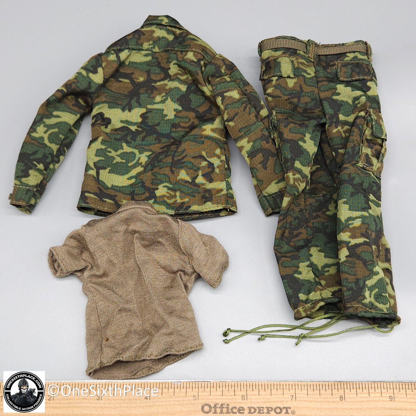 1:6 scale Toy Soldier Vietnam USMC Force Recon ERDL Camo Uniform for 12" Figures
