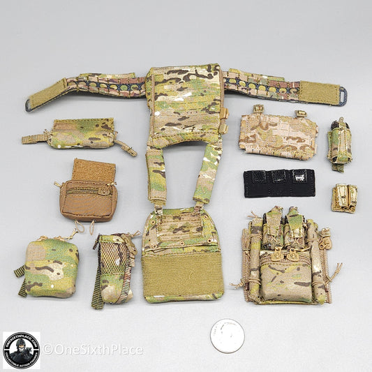 1:6 scale Easy & Simple Paramilitary Forces Operator Multicam Plate Carrier Set for 12" Figures