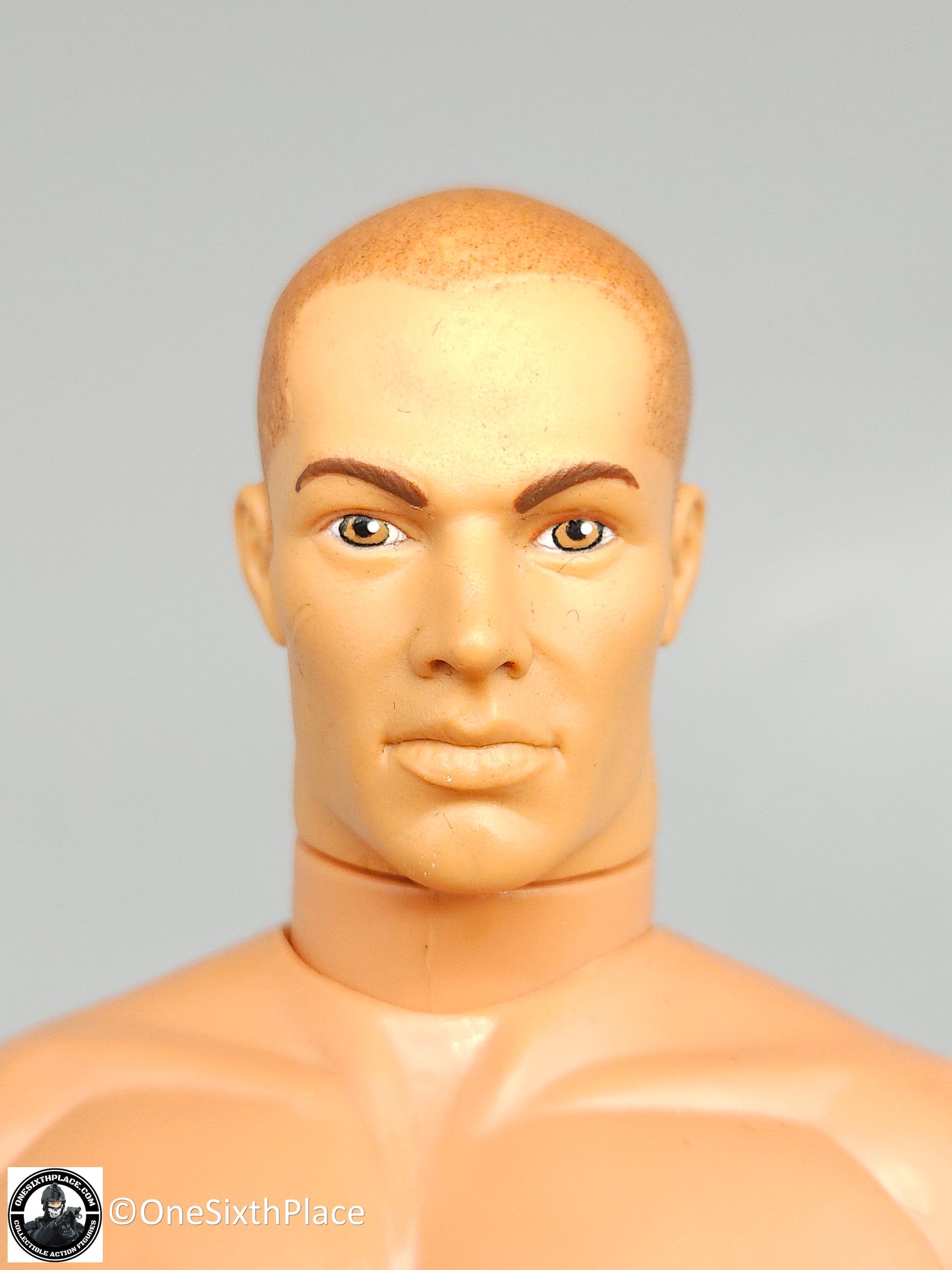 1:6 scale Hasbro GI Joe 1996 Male Body w/ Brown Buzz Cut & Brown Eyes 12" Figure