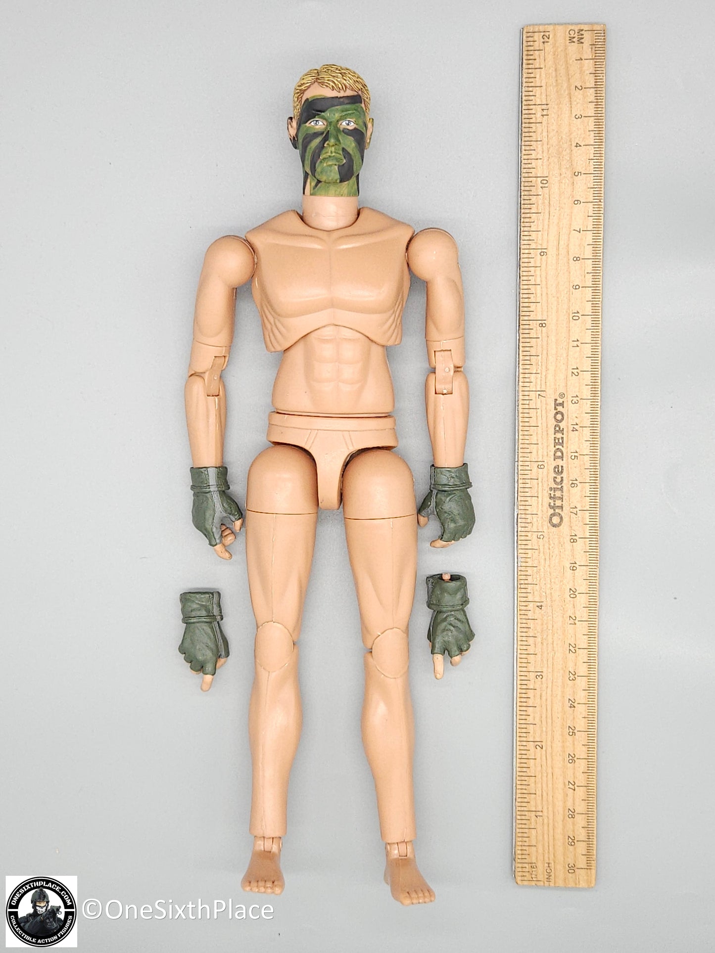 1:6 scale BBI USMC Sniper Snake Male Body w/ Camo Face for 12" Figures