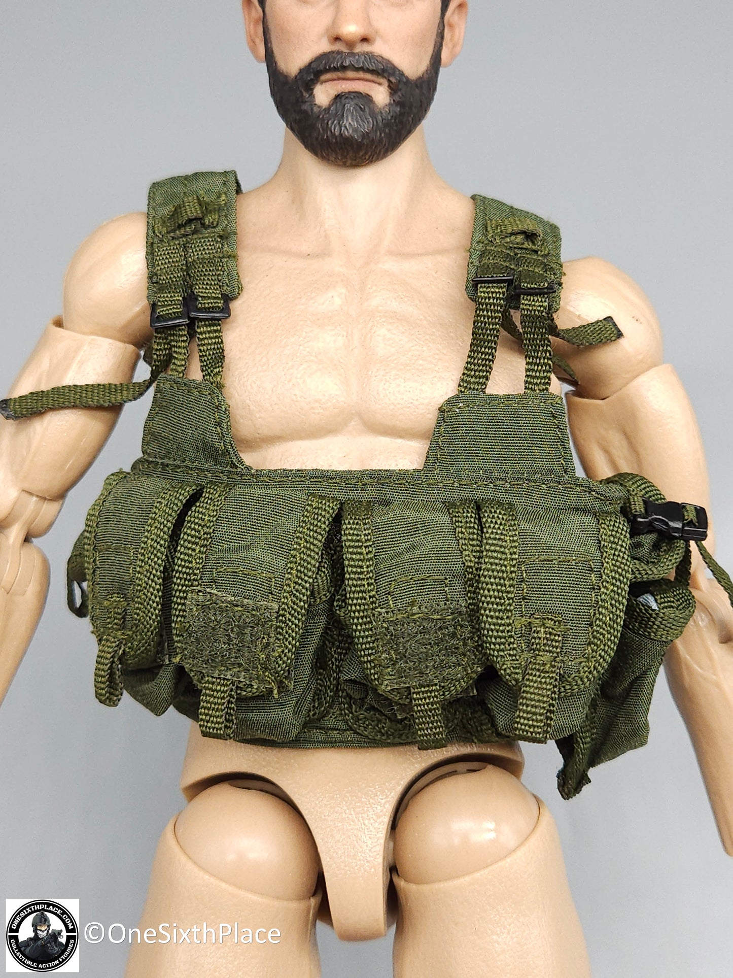 1:6 scale ACE Green Delta Force BHI Chest Rig Harness for 12" Figures