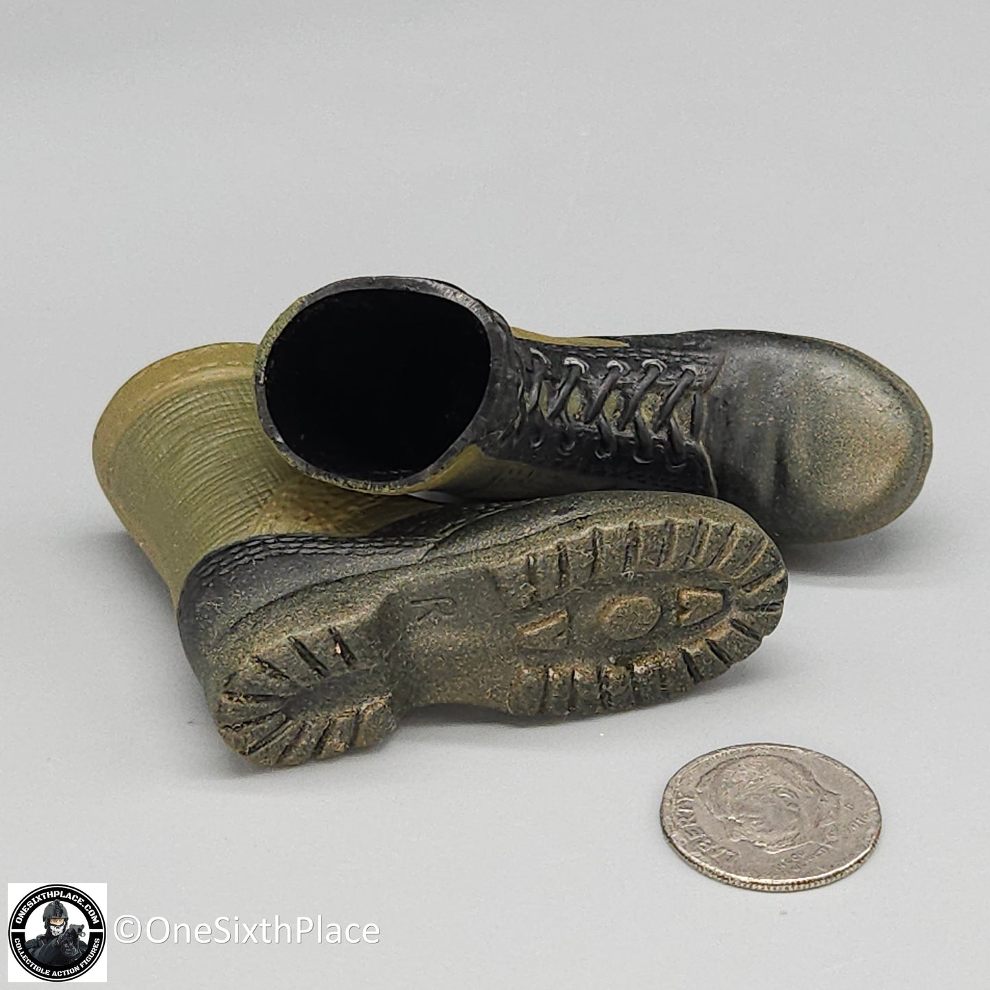 1:6 scale SOTW Vietnam US Jungle Boots (Foot Type) for 12" Figures