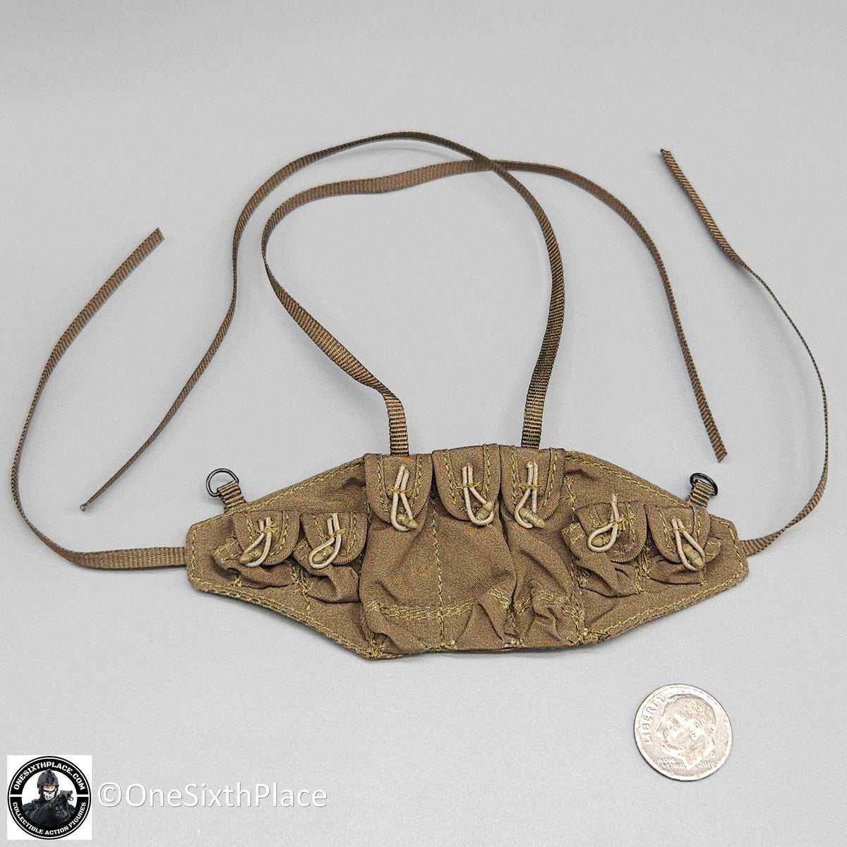 1:6 scale Vietnam CHICOM AK 47 Chest Rig for 12" Figures
