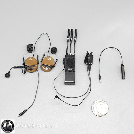 1:6 scale Easy & Simple Paramilitary Forces Operator MPUS Radio w/ Headset 12" Figures