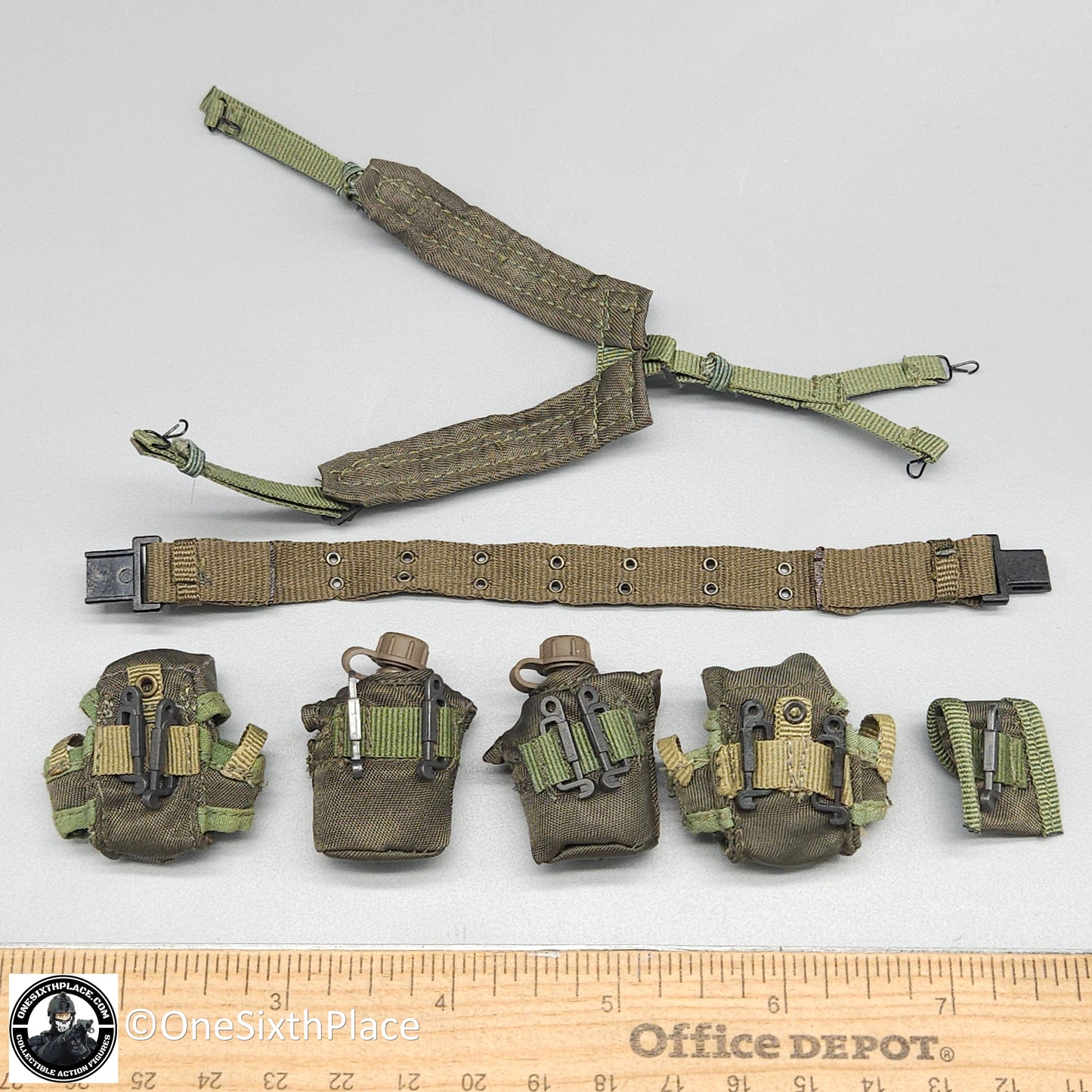 1:6 scale Dragon Cloth LC2 Belt Suspenders Pouch Set for 12" Figures