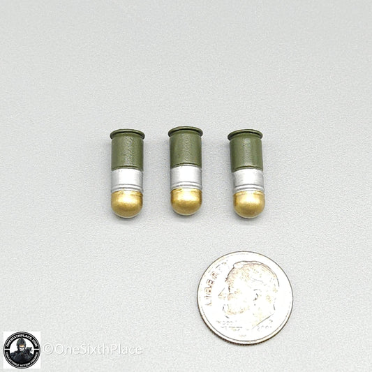 1:6 scale Easy & Simple NAVY Special Warfare 40mm Grenades (x3) for 12" Figures