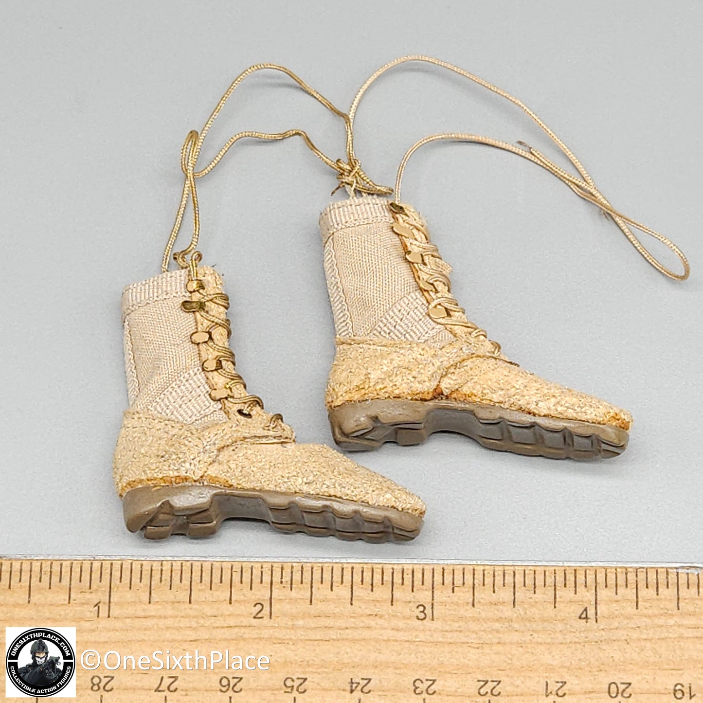1:6 scale Toy Soldier Cloth Desert Danner Boots (Foot Type) for 12" Figures