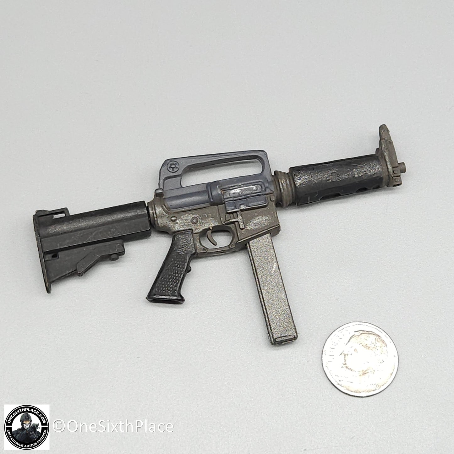 1:6 scale Ultimate Soldier Colt RO633 DOE SMG 9mm M16 Carbine for 12" Figures