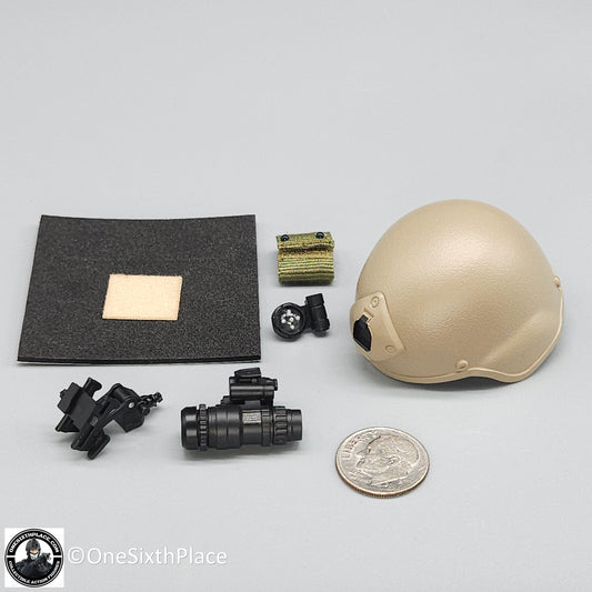 1:6 scale Easy & Simple NAVY Special Warfare Operator MICH Helmet w/ NVG Set for 12" Figures
