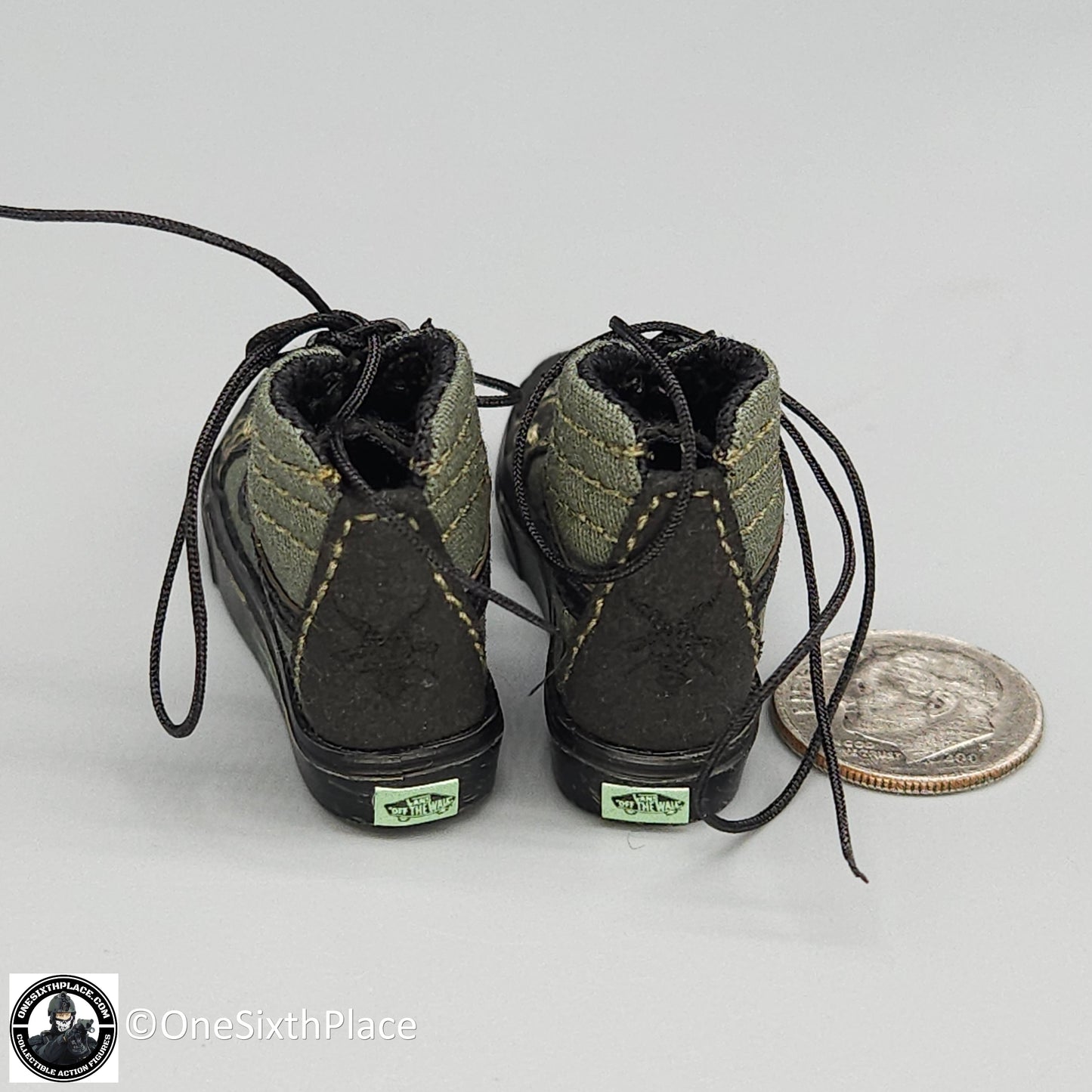 1:6 scale Easy & Simple Paramilitary Forces Operator Green Skate Shoes for 12" Figures