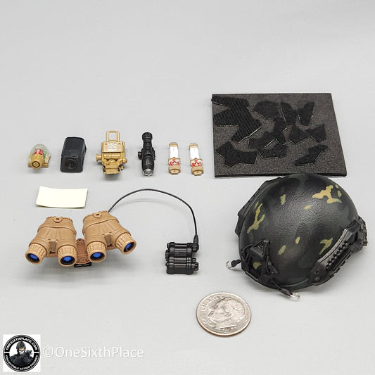 1:6 scale Easy & Simple Paramilitary Forces Operator Helmet w/ NVG for 12" Figures