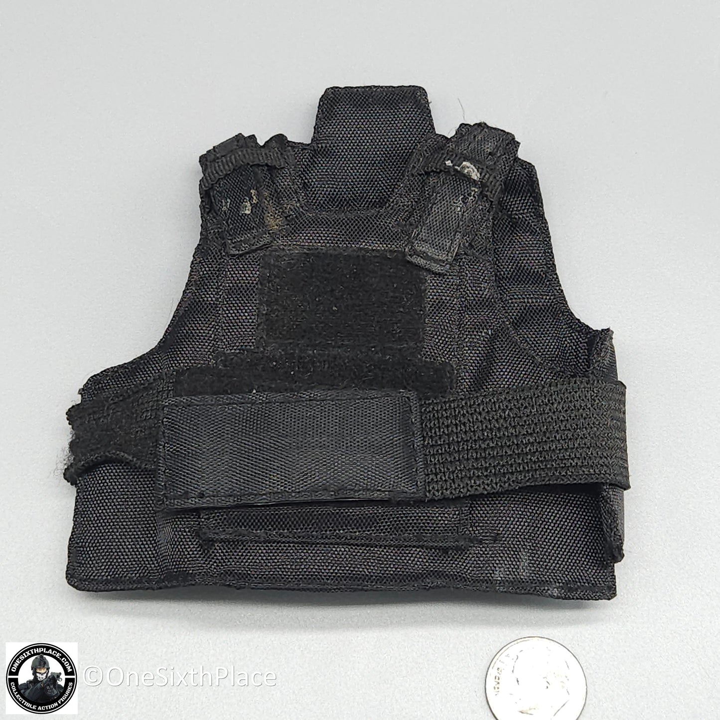 1:6 scale Toy Soldier Delta Force Black PT Body Armor USED READ for 12" Figures