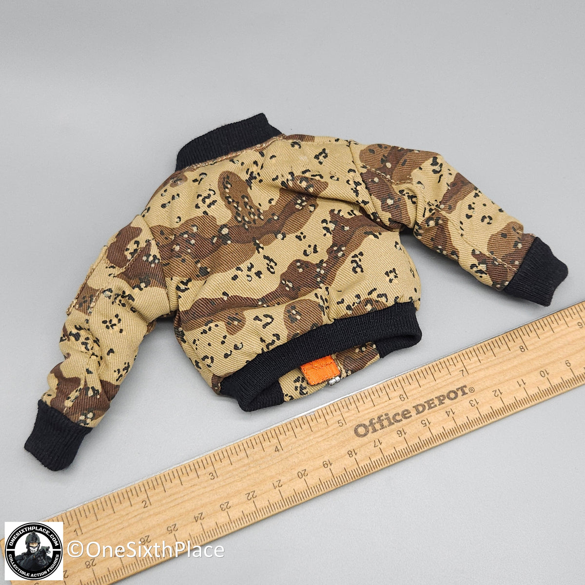 1:6 scale Desert Chocolate Chip Camo Bomber Jacket for 12" Figures