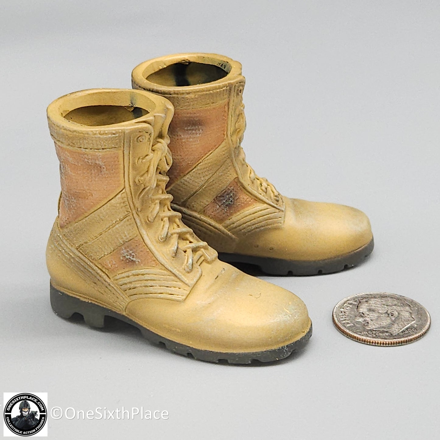 1:6 scale Dragon Kenneth Bowra Desert Combat Boots for 12" Figures