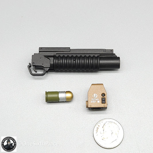 1:6 Easy & Simple PMC Weapon Set C 40mm Undermount Grenade Launcher Set for 12" Figures