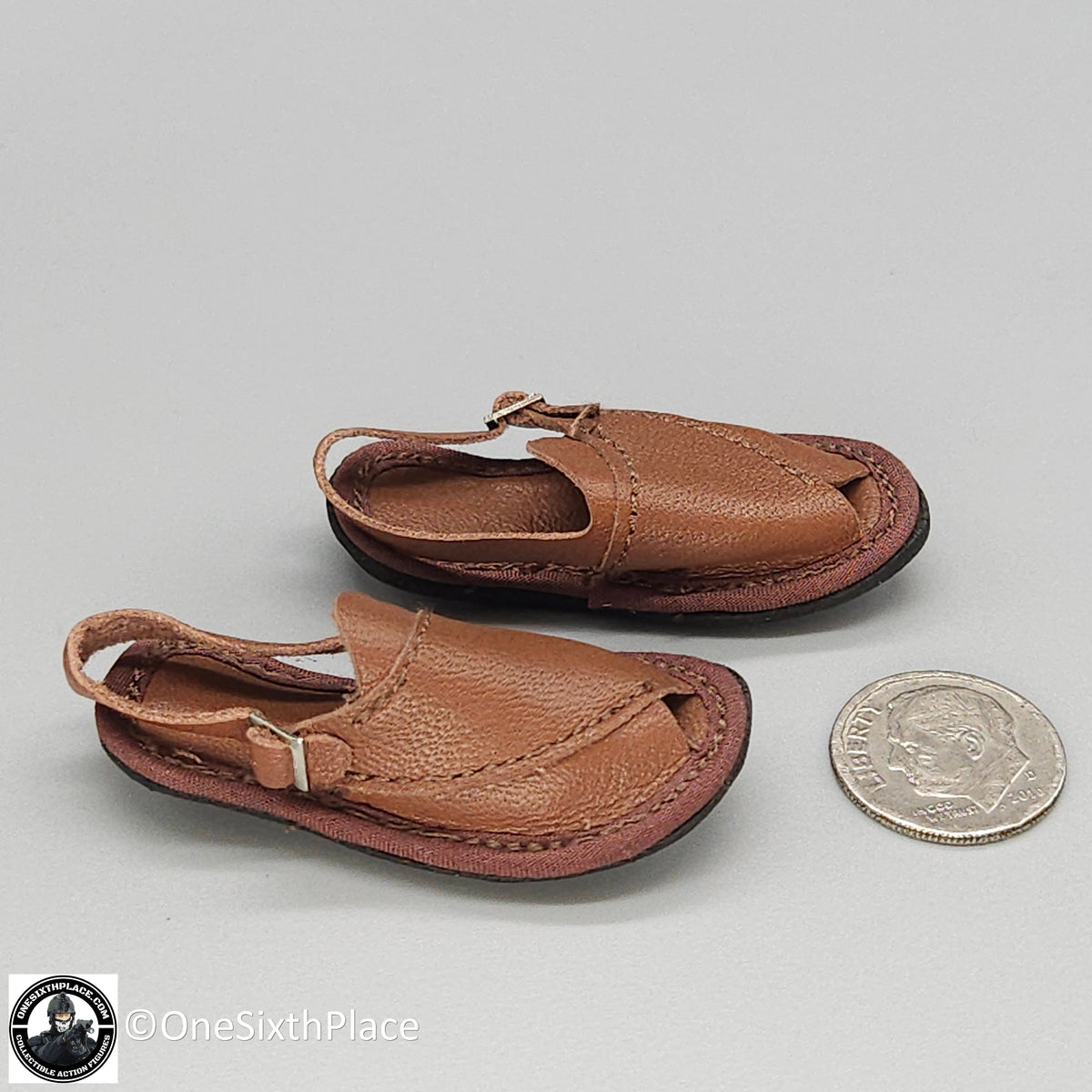 1:6 scale DiD Afghan Fighter Asad Leather Sandals for 12" Figures