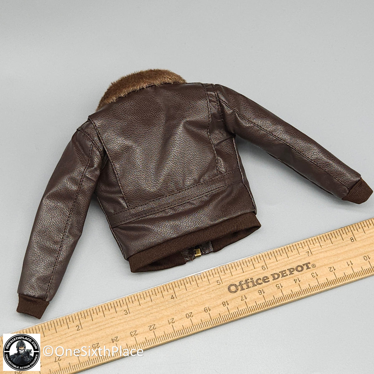 1:6 scale Shinning Toys US Navy F14 Aviator Brown Bomber Jacket for 12" Figures