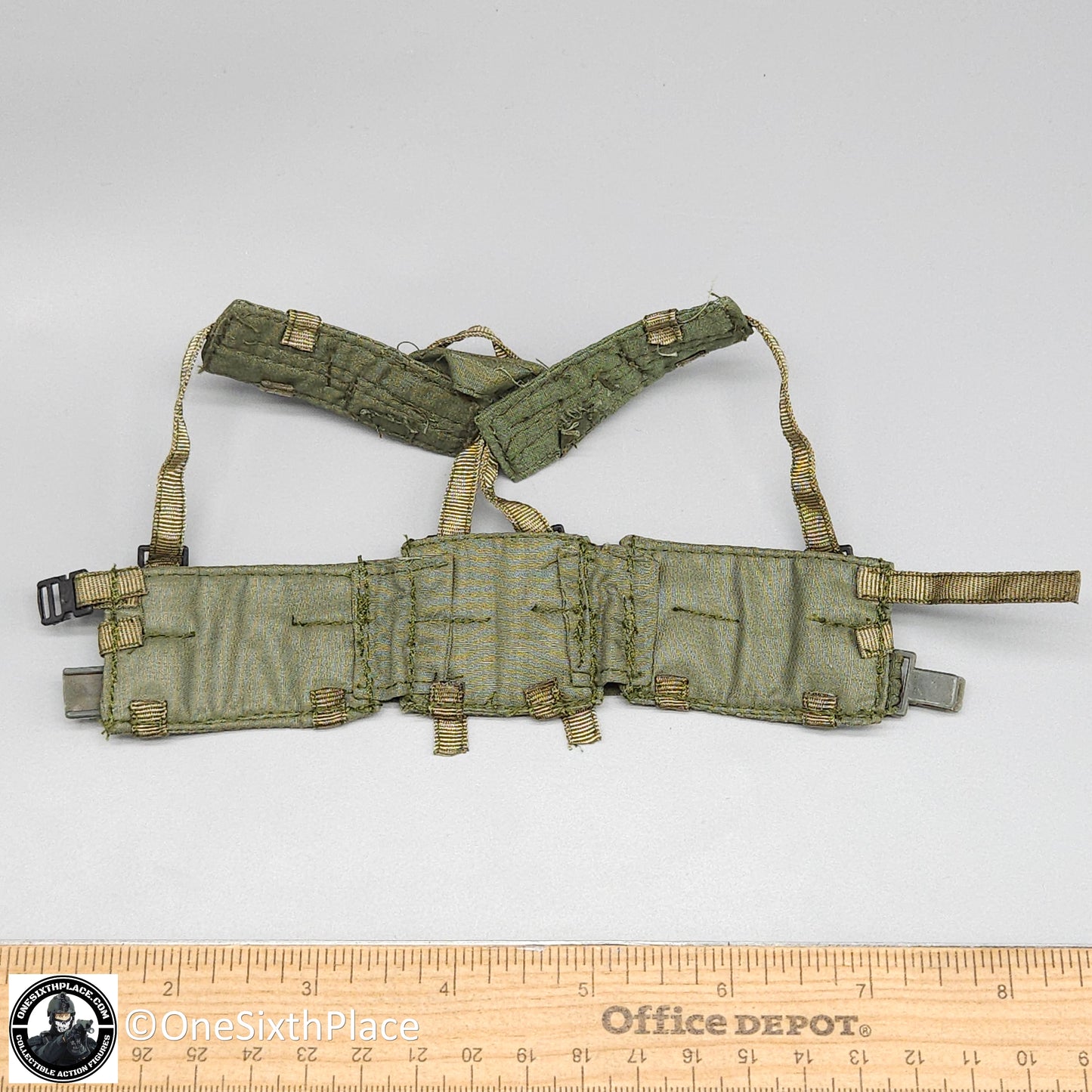 1:6 scale Ultimate Soldier Modern Green LBV Vest H-Harness for 12" Figures