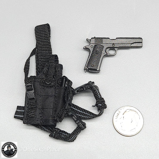1:6 scale Toy Soldier Delta Force 1911 Pistol w/ Holster #3 for 12" Figures