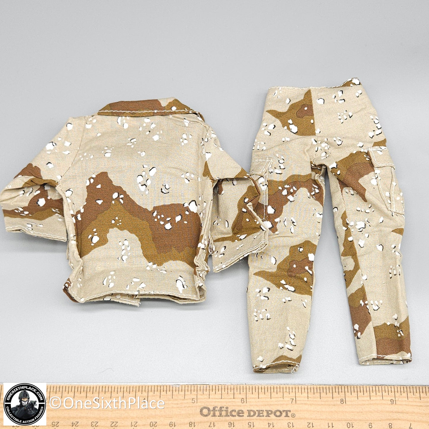 1:6 scale SOTW Desert Storm 6-Color Camo Uniform for 12" Figures