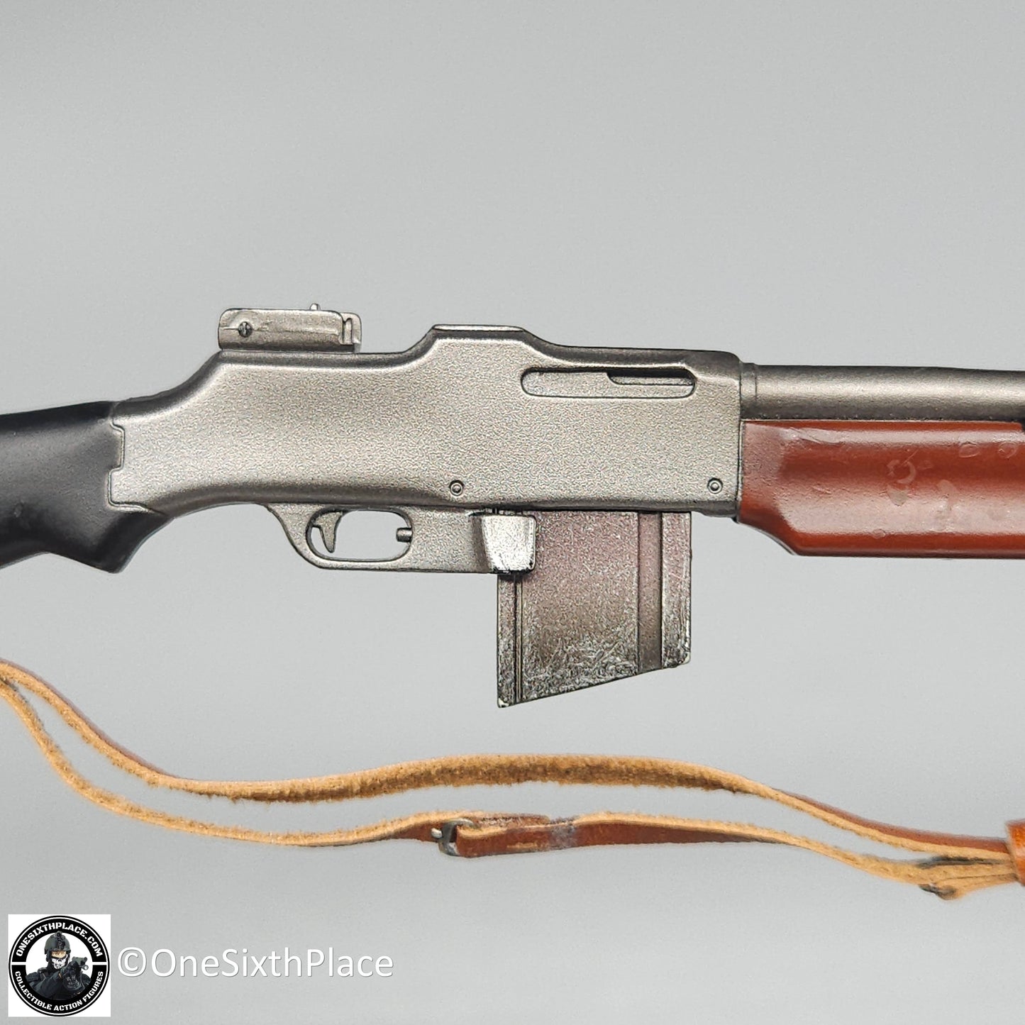 1:6 scale Dragon WWII BAR Rifle w/ Bi-Pod & Custom Sling for 12" Figures