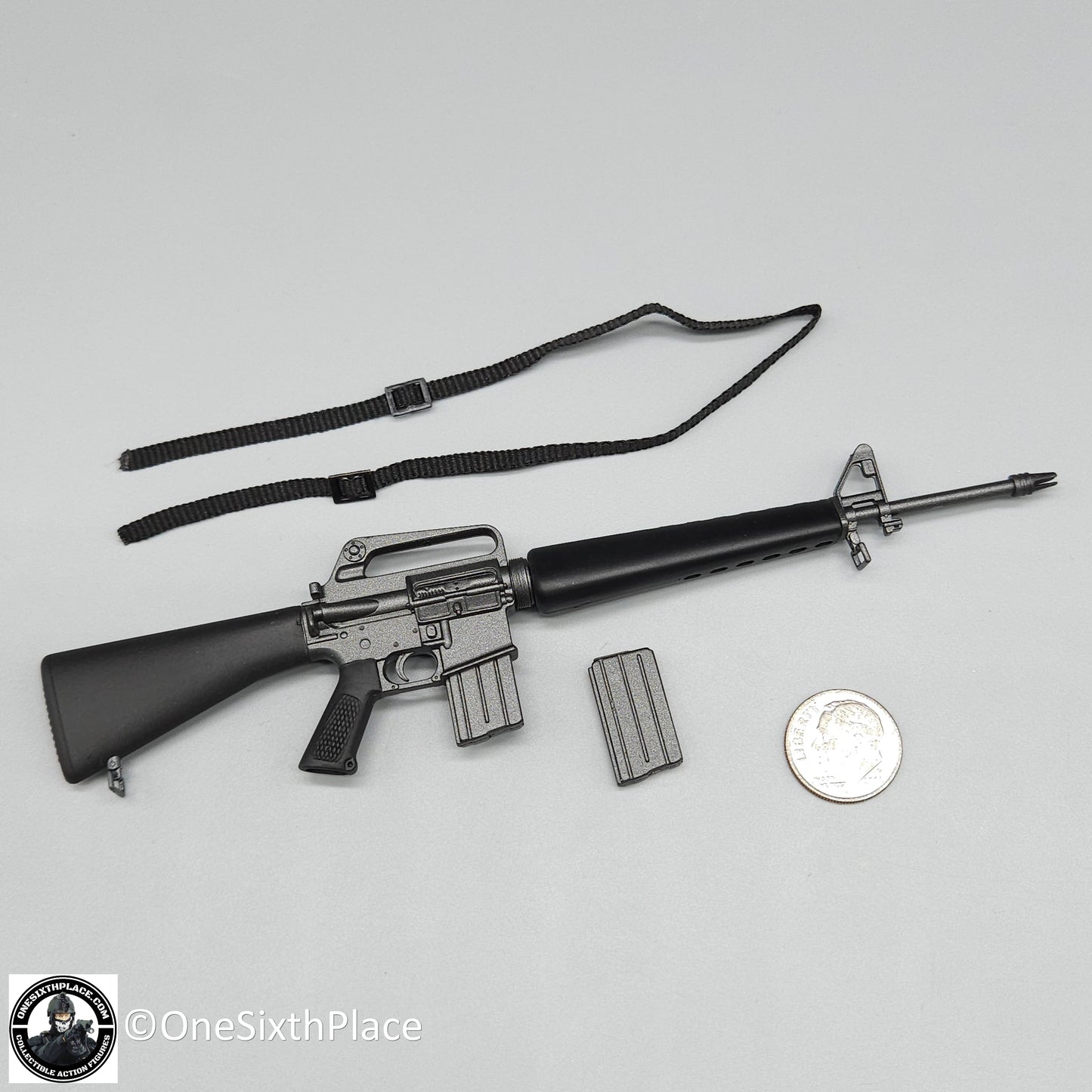 1:6 scale ZY Toys M16 w/ 3-Prong Flash Hider for 12" Figures Vietnam