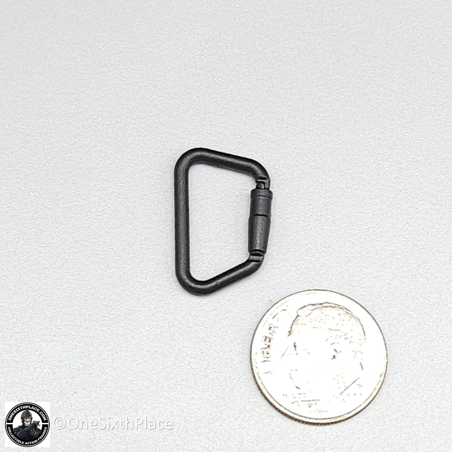 1:6 scale Easy & Simple Black D Ring Carabinier for 12" Figures