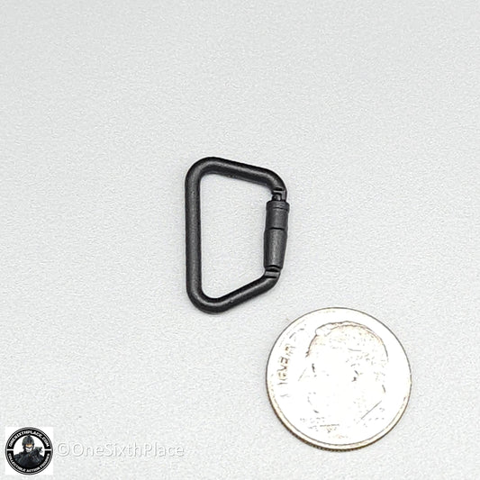 1:6 scale Easy & Simple Black D Ring Carabinier for 12" Figures