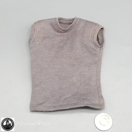1:6 scale Easy & Simple Mens Gray Sleeveless T-Shirt w/ Padding for 12" Figures
