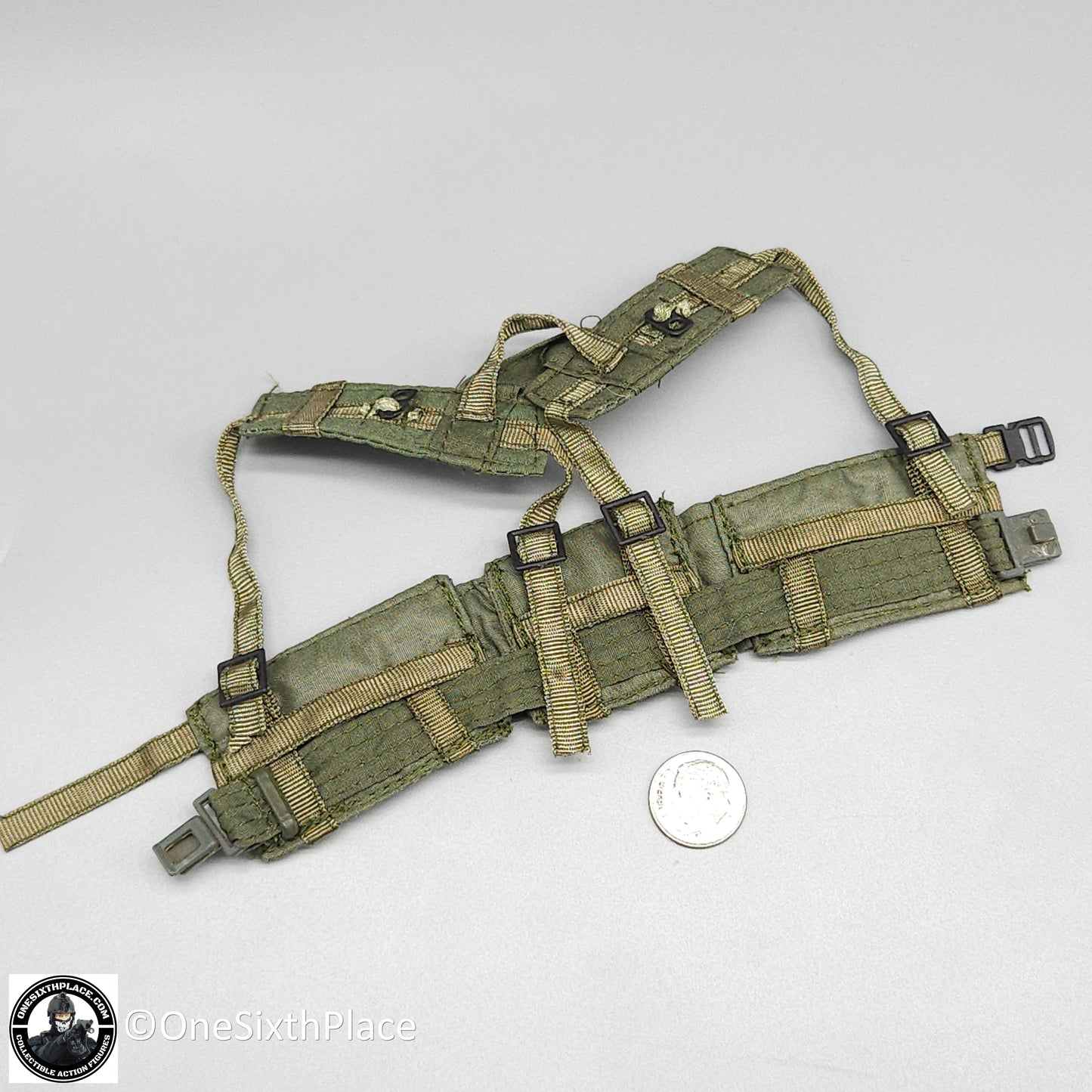 1:6 scale Ultimate Soldier Modern Green LBV Vest H-Harness for 12" Figures