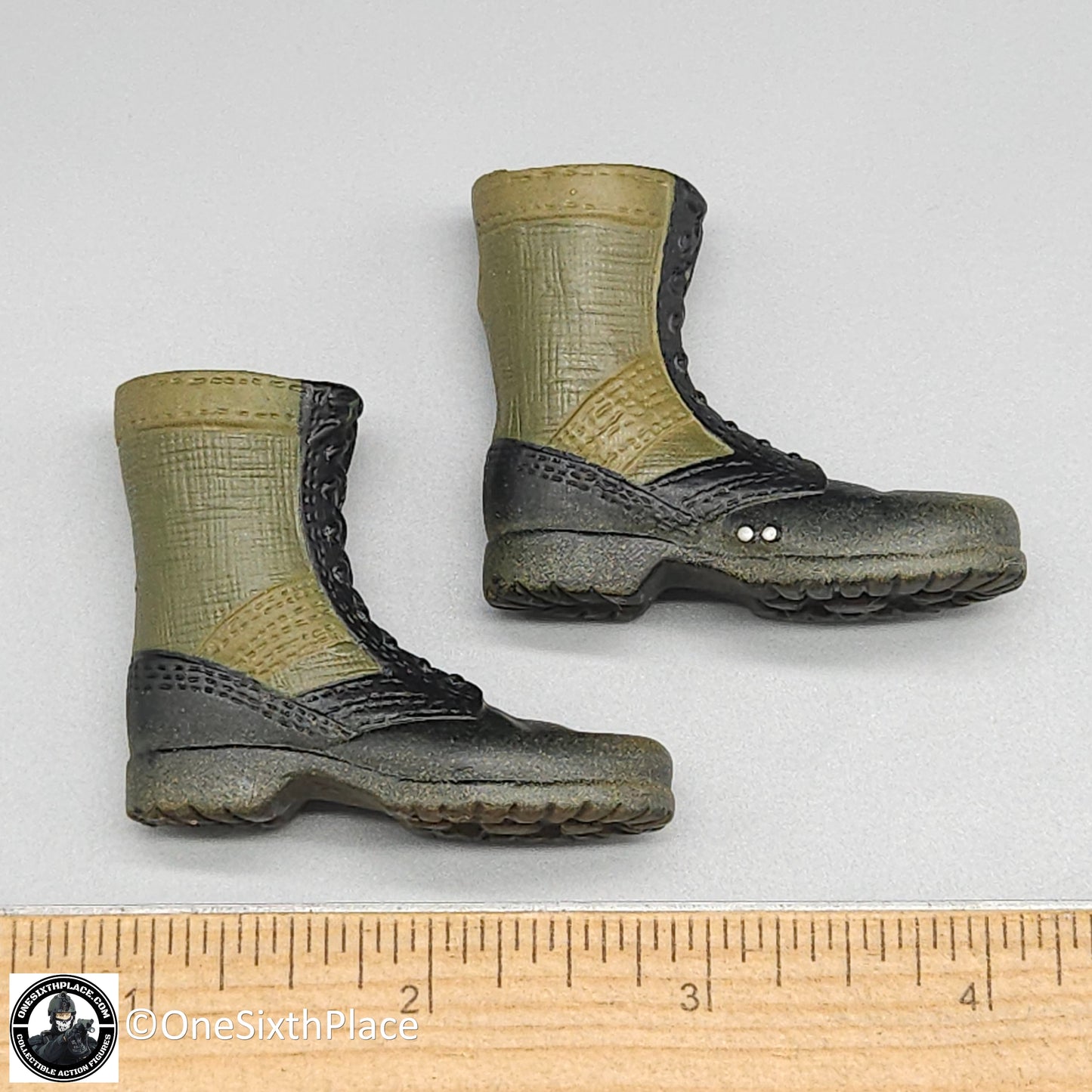 1:6 scale SOTW Vietnam US Jungle Boots (Foot Type) for 12" Figures