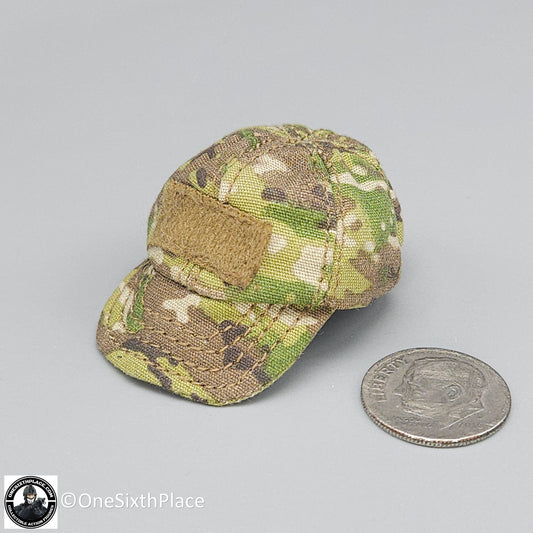 1:6 scale Very Cool Female Multicam Camo Tactical Baseball Hat for 12" Figures
