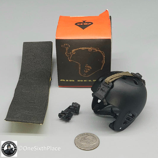 1:6 scale ACE Black Pro Tec Helmet w/ NVG Mount for 12" Figures